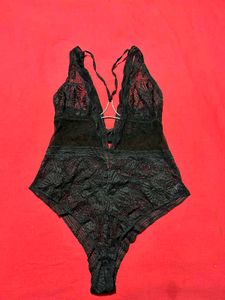 Lace Plunge Bodysuit