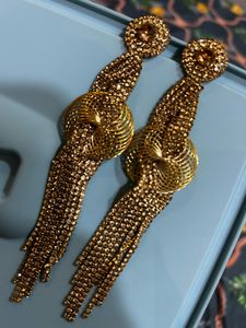 Long Anarkali Gown With A Set Of Earings For Free