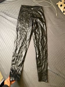 faux leather bottoms