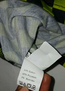 Split-Pattern Crop Top