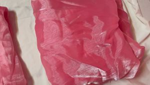 Pink Shimmering ORGANZA CLOTH PEICE 2
