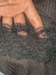 Shein Lace Cami Black Top