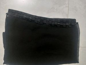Black Abaya With Stone Work
