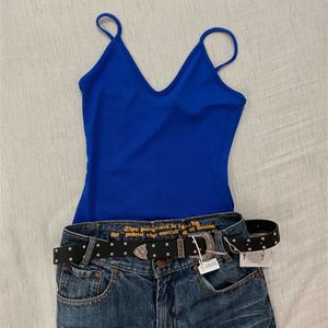 Y2k Blue Bodysuit