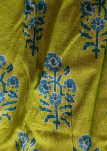 Lemon Green Color Cotton Nayara Cut Kurti