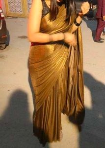 Sale !!! Beautiful Nude Brown Party Wear Saree
