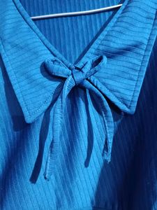 Stylish Blue Crop Top