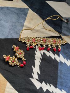 Red Elegant Necklace Set