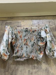 Floral Print Crop Top