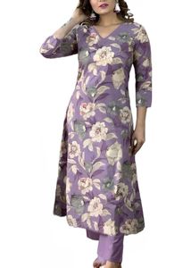 Floral Kurti N Pant Set