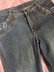 Y2k Embellished Straight Fit Jeans
