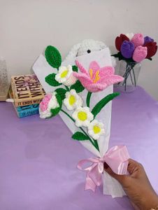 Crochet Pink Bouquet 💐