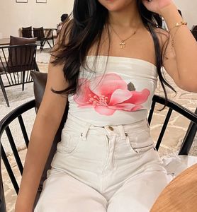 Pinterest-Inspired Flower Tube Top (XS)