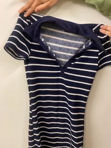 Striped Bodycon Mini Dress