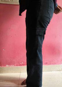 Black Four Pockets Cargo