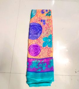 Chiffon Flower Printed Dupatta 04
