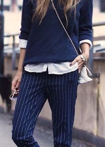 Striped Casual Pants