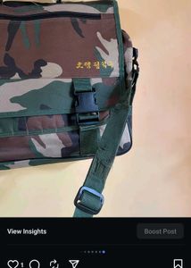 Camouflage colour bag