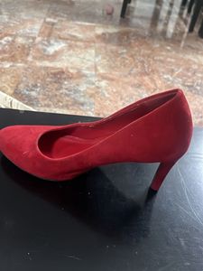 Suede Red Stilettos