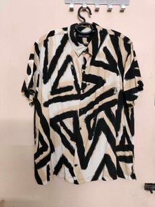 Celio Abstract Print Men's Shirt, OverSize