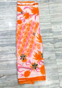 American Crep Beautiful Printed Sareee❣️😍😍