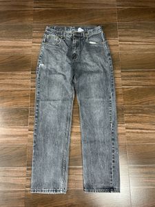 Vintage Wash Straight Leg Jeans