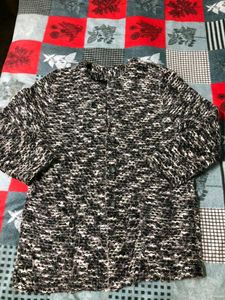 Patterned Long Sleeve Top