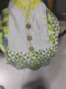 Purple Embellished Kurta Set