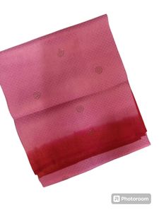 Pink & Red  Diamond Work Saree for Party Wear