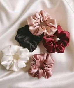 Silk Scrunchie Set  (Pack 5)