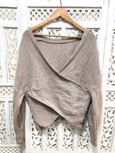 Wrap Front Sweater B