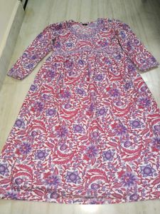 Multicolour full sleeve anarkali