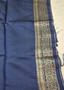 Elegant Blue saree with blouse piece