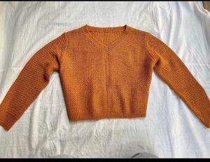 WINTER Knit V-Neck Pull over Sweater