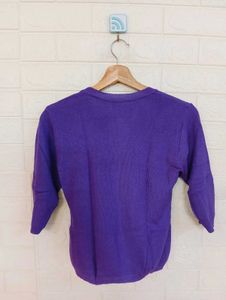 Purple Knit Sweater