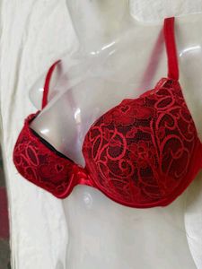 Red Lace Bra