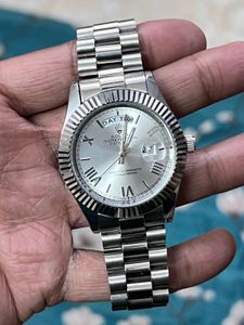 Rolex Day-date Silver Dial real sell price 2000Rs