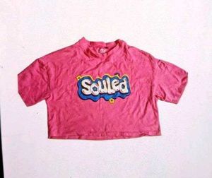 Pink Floral Ruched Top