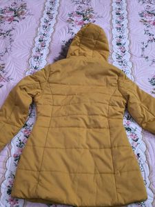 Mustard Winter Coat.. zipper is non functional