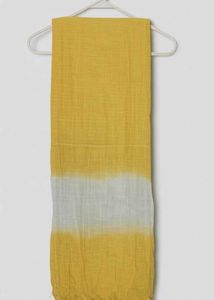 Yellow &amp; White Tie-Dye Scarf/Duppata