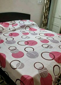 Pink & Gray Circle NEW Bed Sheet