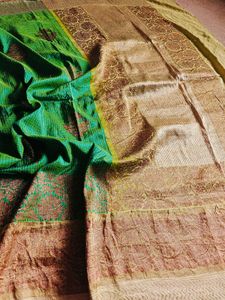 Pure Mulberry Silk Kattam Banarasi