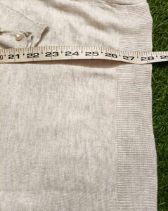 Imported Elegant Off White Knit Sweater