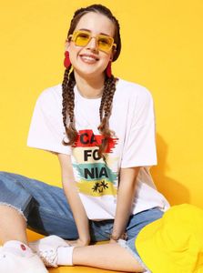 Stylish White Graphic Tee