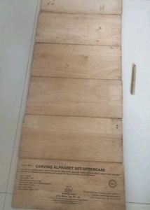 Uppercase letters And Number Craving Wooden Boards