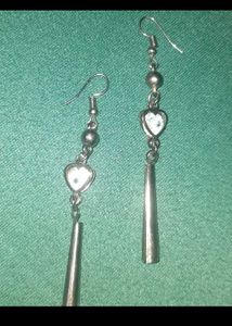 Grunge Heart Earrings