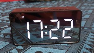 Urban Forest Blutooth Mirror Alarm Clock