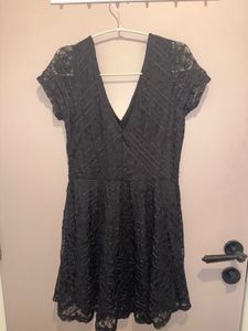 Lace Fit &amp; Flare Mini Dress
