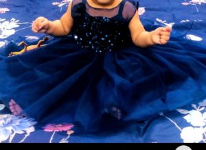 Party Wear Frock With Heavy Frill