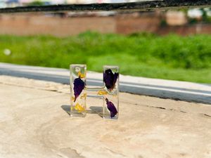 Resin Alphabet Keychain